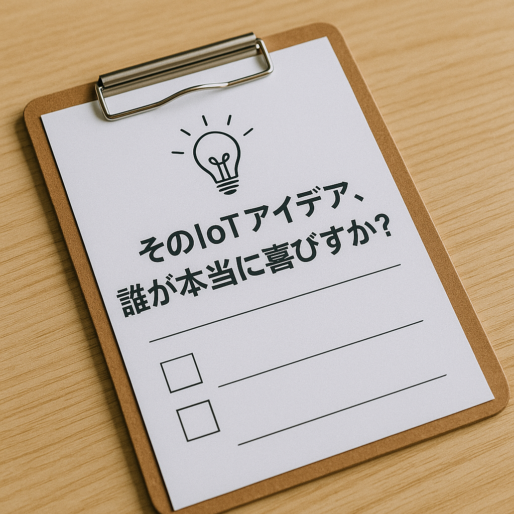 そのIoTアイデア、誰が本当に喜びますか？
